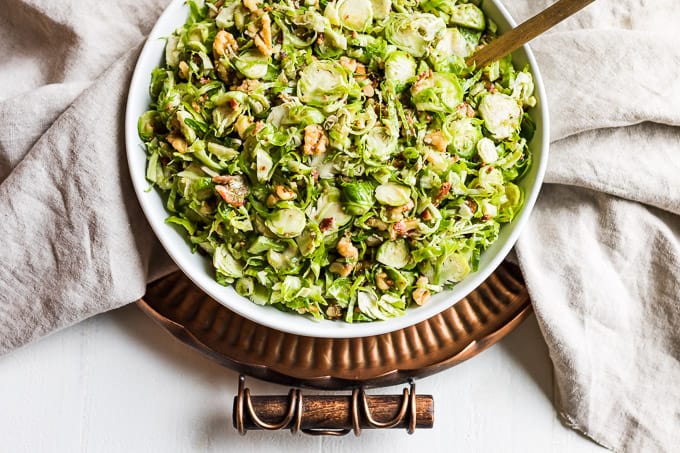 Elevate Your Meal: Shredded Brussels Sprouts Salad with Bacon Vinaigrette